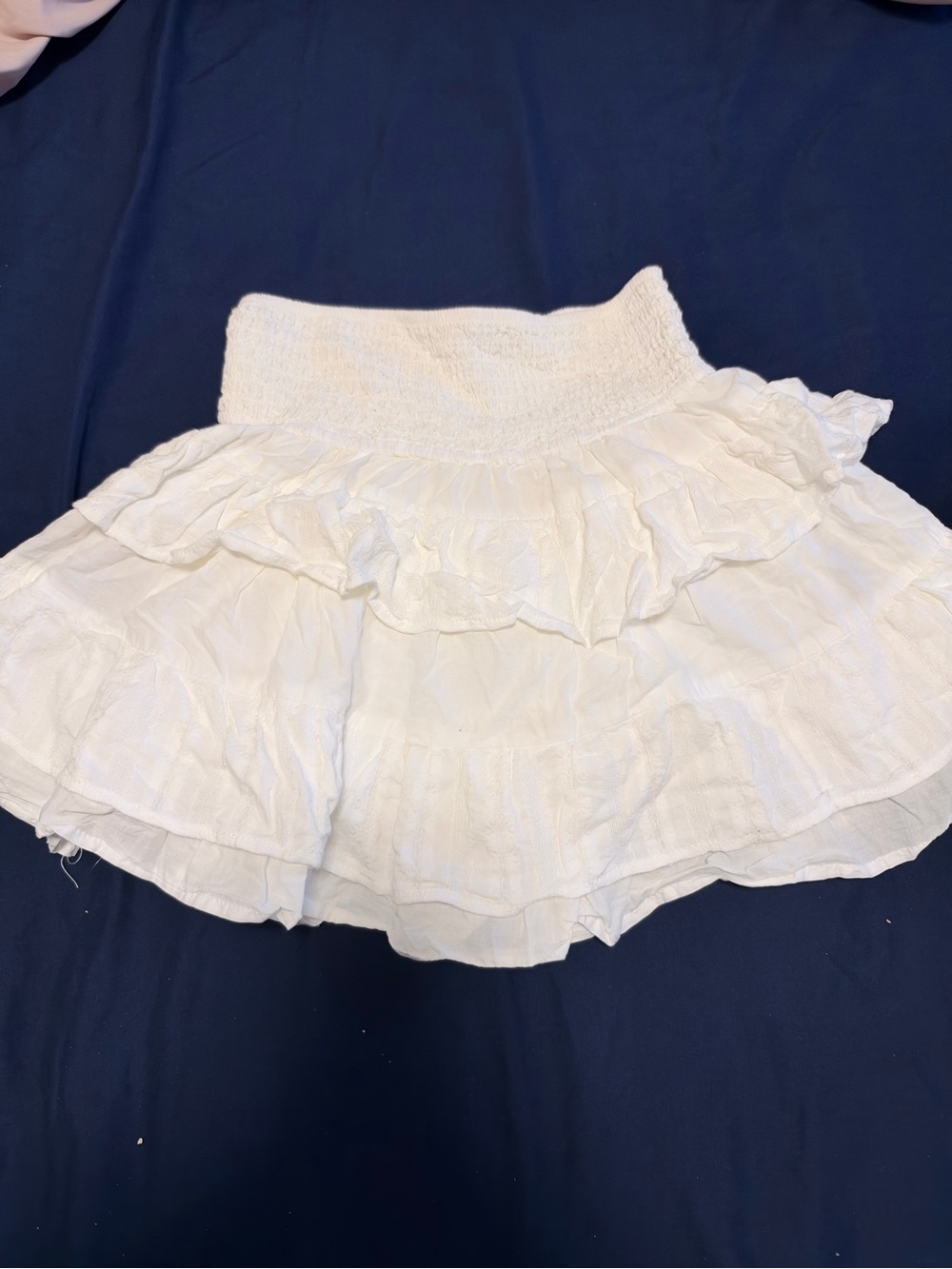 art class White Ruffled Tiered Skirt for Kids